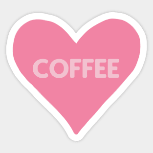 Coffee Heart Sticker